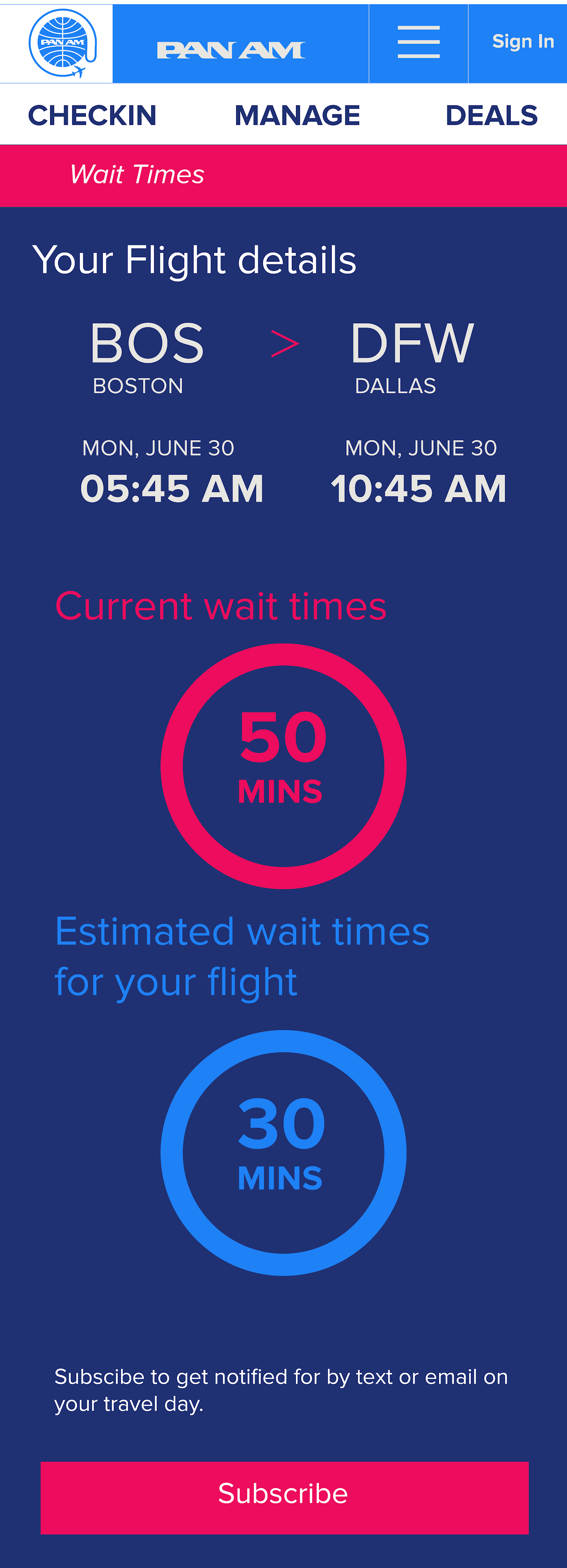 panam-airlines screenshot