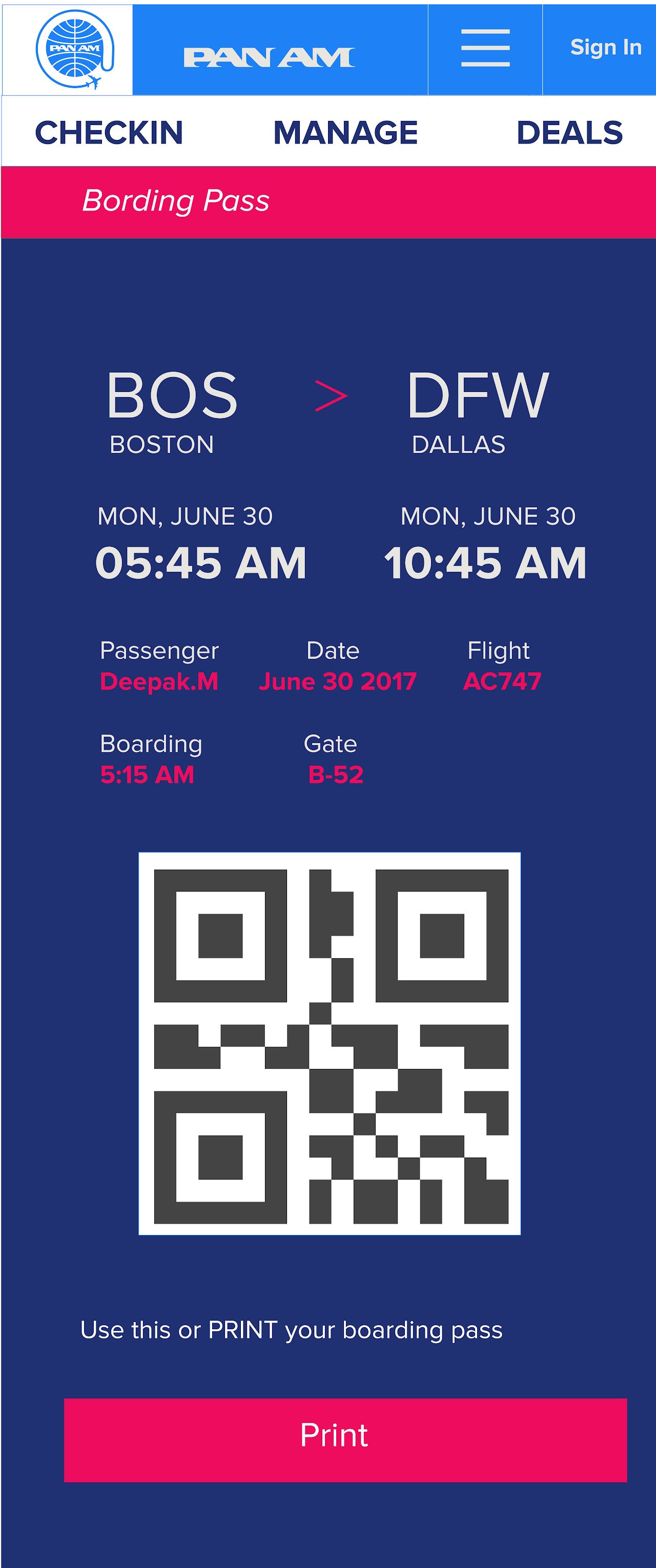 panam-airlines screenshot