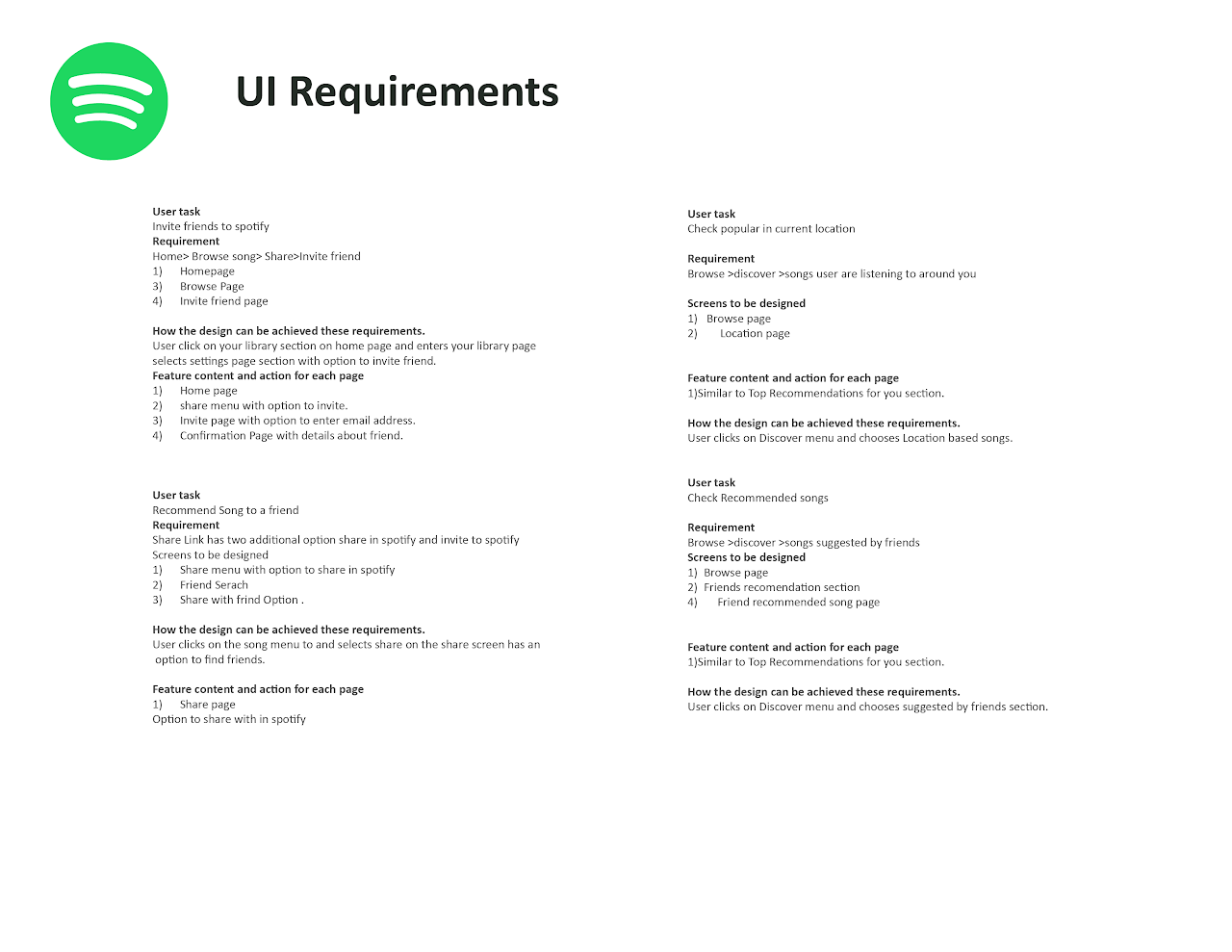 Project Requirements